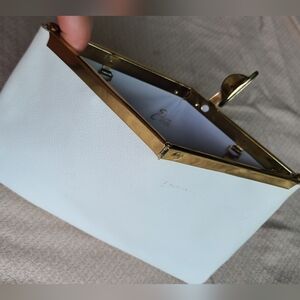 1950 Clutch Etra white leather Vintage
